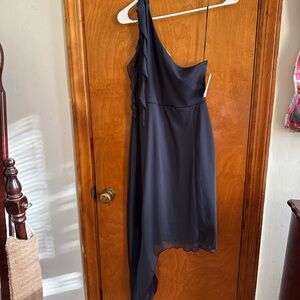 Noisy may Asymmetrical Black Dress